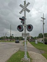 Northern (southbound) signal at the northern crossing on Frederick Ave.